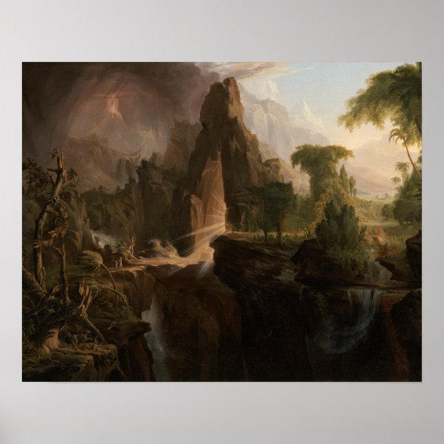 Póster Thomas Cole - Expulsión del Jardín del Edén (Frente)