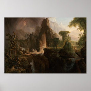 Póster Thomas Cole - Expulsión del Jardín del Edén