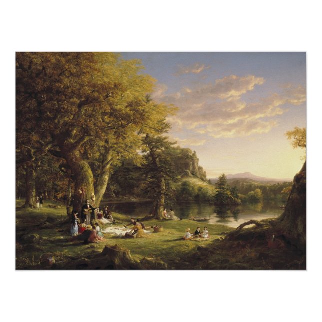 Póster Thomas Cole The Pic-Nic (Anverso)