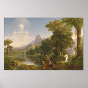Póster Thomas Cole Voyage of life Youth 1840