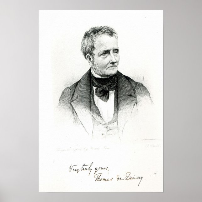 Póster Thomas de Quincey (Frente)
