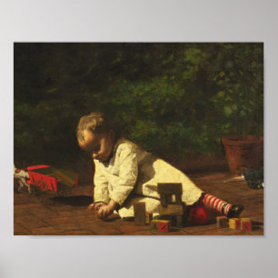 Póster Thomas Eakins: Bebé en juego