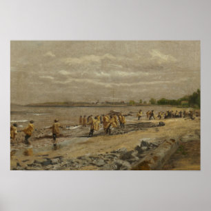 Póster Thomas Eakins - Hauling the Seine