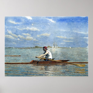 Póster Thomas Eakins John Biglin en una sola pelea