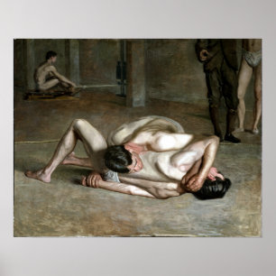 Póster Thomas Eakins Wrestlers