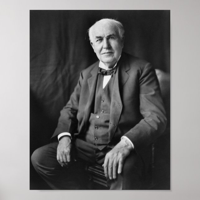 Póster Thomas Edison - Inventor y empresario (Frente)
