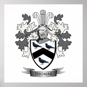 Póster Thomas Family Crest
