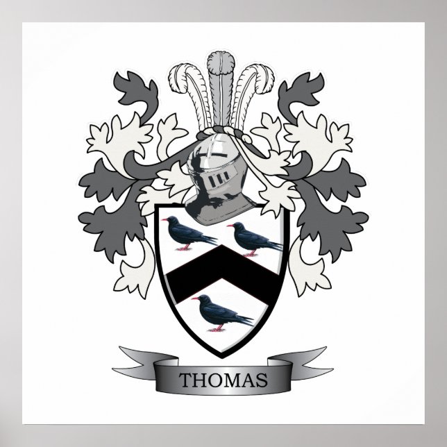 Póster Thomas Family Crest (Frente)
