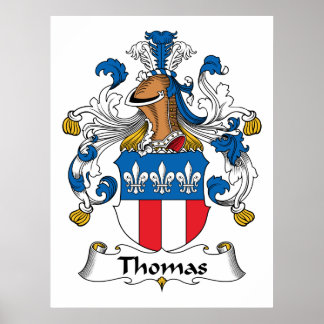 Póster Thomas Family Crest Poster