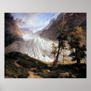 Póster Thomas Fearnley el Grindelwaldgletscher