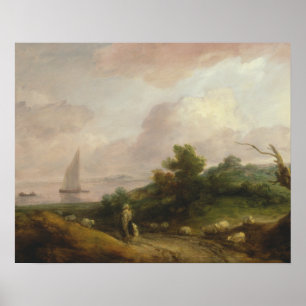Póster Thomas Gainsborough - Coastal Landscape