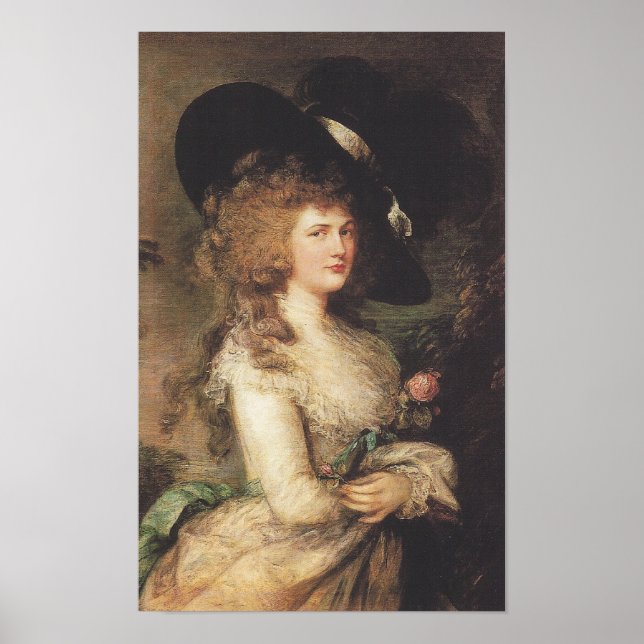 Póster Thomas Gainsborough Lady Georgiana Cavendish (Frente)