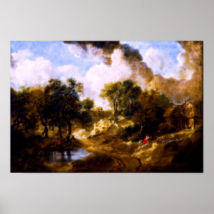 Póster Thomas Gainsborough: Paisaje en Suffolk