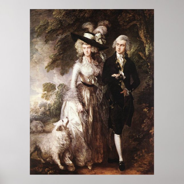 Póster Thomas Gainsborough, Sr. y Sra. William Hallett (Frente)