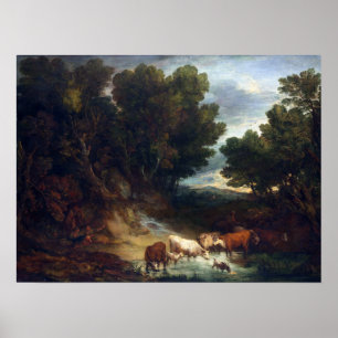 Póster Thomas Gainsborough The Watering Place