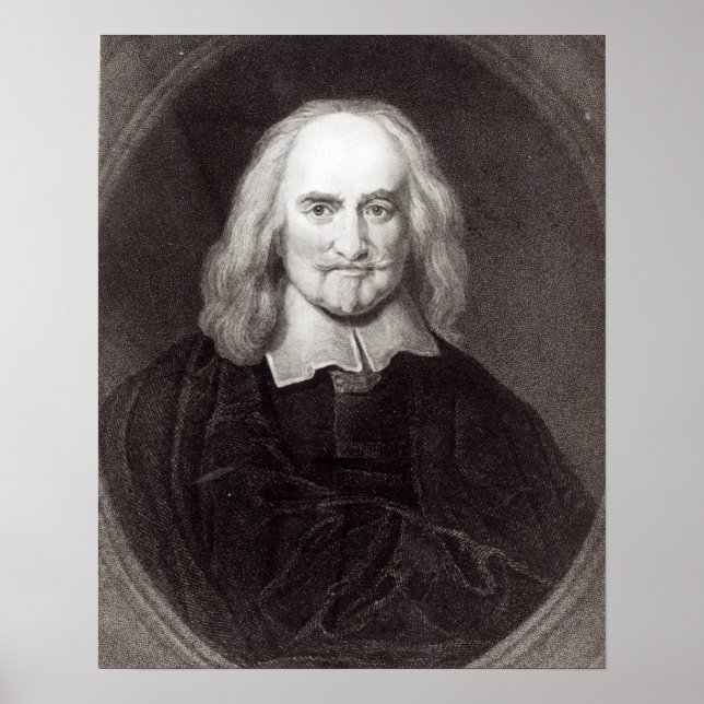 Póster Thomas Hobbes de la 'Galería de Retratos' (Frente)