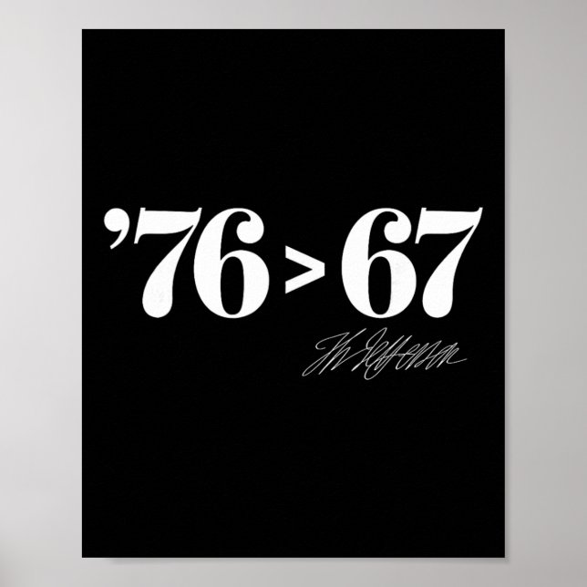 Póster Thomas Jefferson 76 > 67 Evidente Minimal M (Frente)