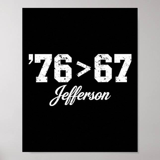 Póster Thomas Jefferson 76 67 Self-evident Make History F (Frente)