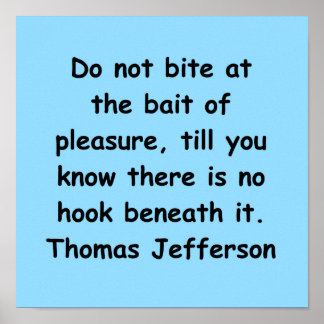 Póster thomas jefferson cita