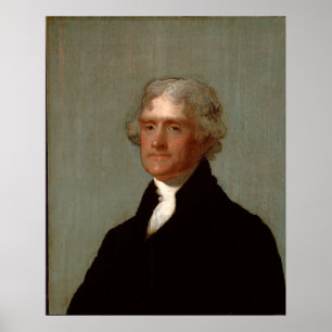 Póster Thomas Jefferson de Gilbert Stuart (1821)
