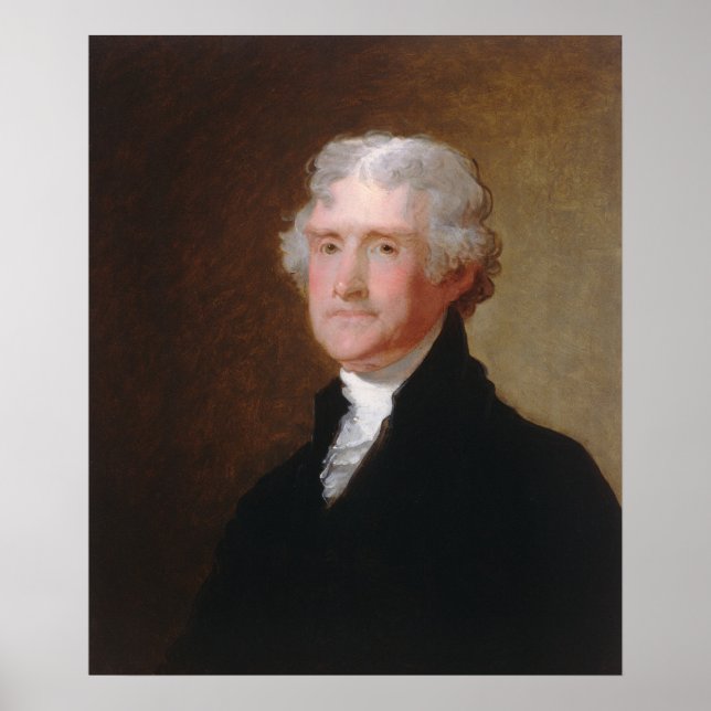 Póster Thomas Jefferson - Gilbert Stuart Bella Artes Post (Frente)