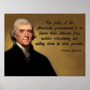 Póster Thomas Jefferson Limited Government