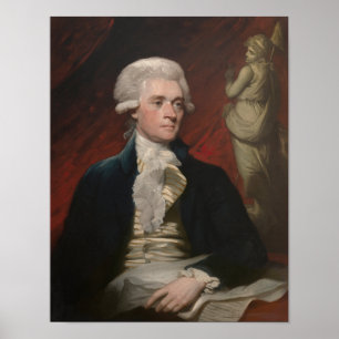 Póster Thomas Jefferson Painting