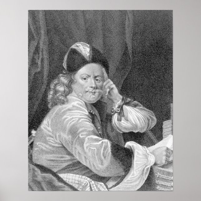 Póster Thomas Killigrew, grabado por J.J Van den Bergh (Frente)