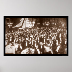 Póster Thomas Lipton Banquet Photo 1906