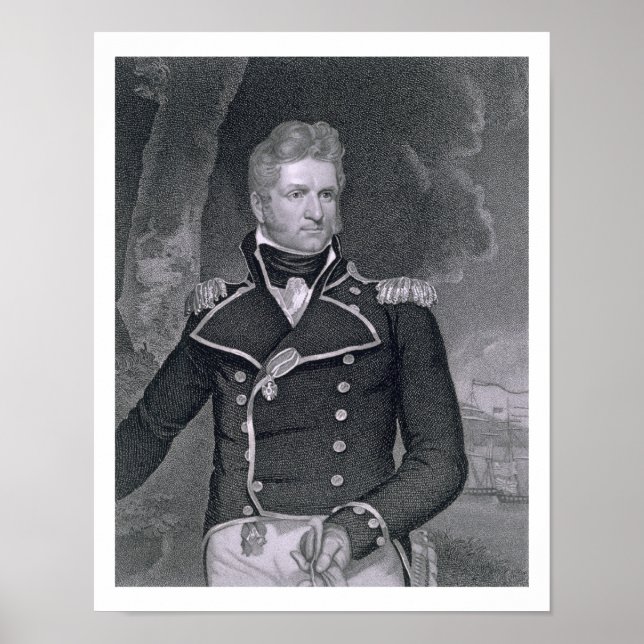 Póster Thomas Macdonough (1783-1825) grabado por John B. (Frente)