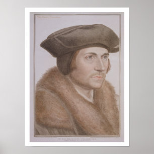 Póster Thomas más, Lord Canciller (1478-1535) grabado