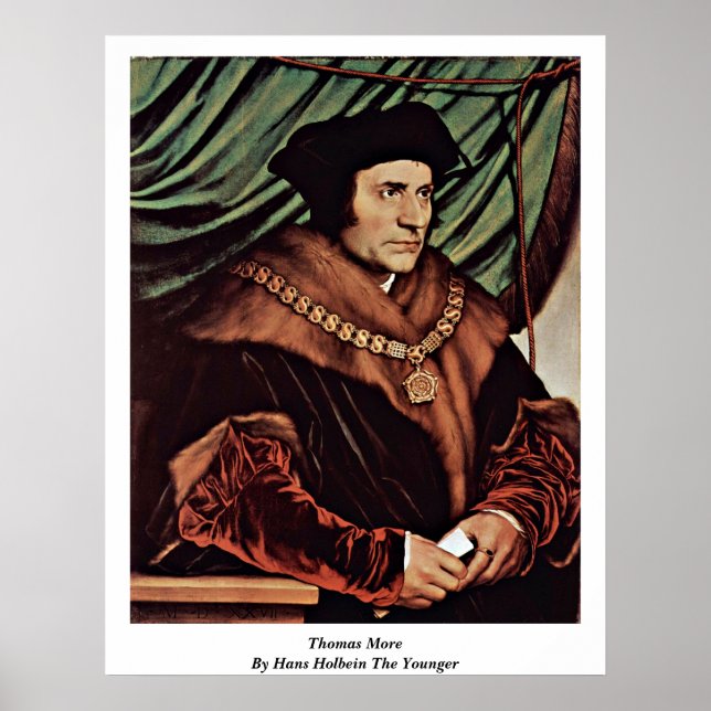 Póster Thomas Más Por Hans Holbein El Joven (Frente)