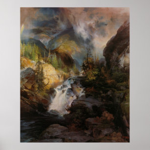 Póster Thomas Moran - Los niños de la montaña