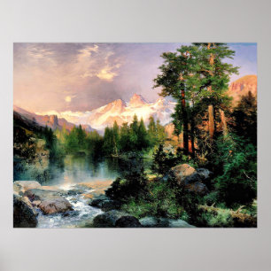 Póster Thomas Moran - Tres tetones