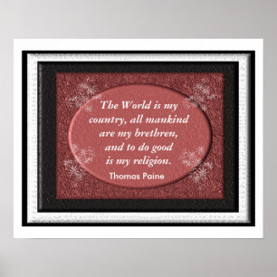 Póster Thomas Paine - Cita