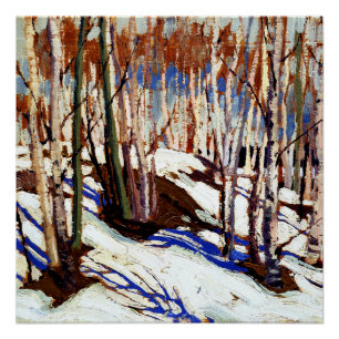Póster Thomson - Primavera Temprana, Lago Canoe,