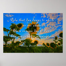 Póster Thoreau, Estrella de la Mañana