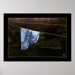 Póster Thoreau Quote Poster "El mundo no es más que un li