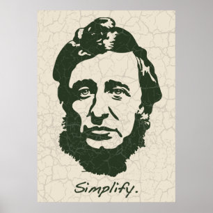 Póster Thoreau - simplifique
