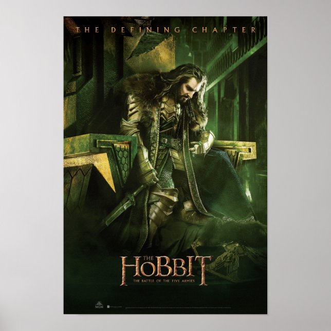 Póster THORIN OAKENSHIELD™ En el trono (Frente)