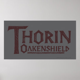 Póster THORIN OAKENSHIELD™ Logo Brown