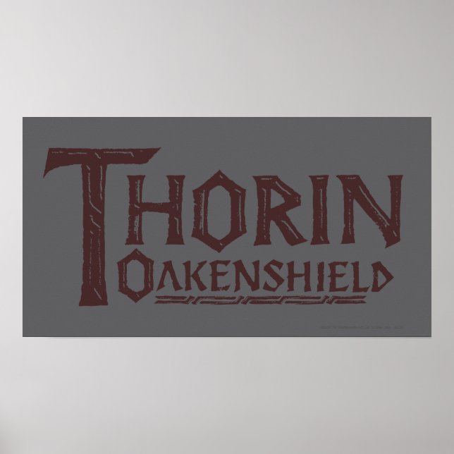 Póster THORIN OAKENSHIELD™ Logo Brown (Frente)