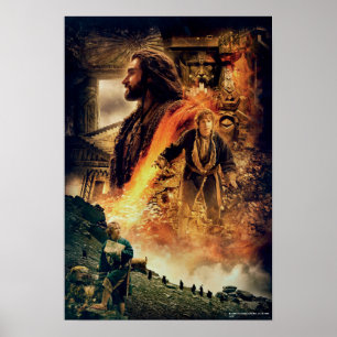 Póster THORIN OAKENSHIELD™ y BILBO BAGGINS™ en Erebor