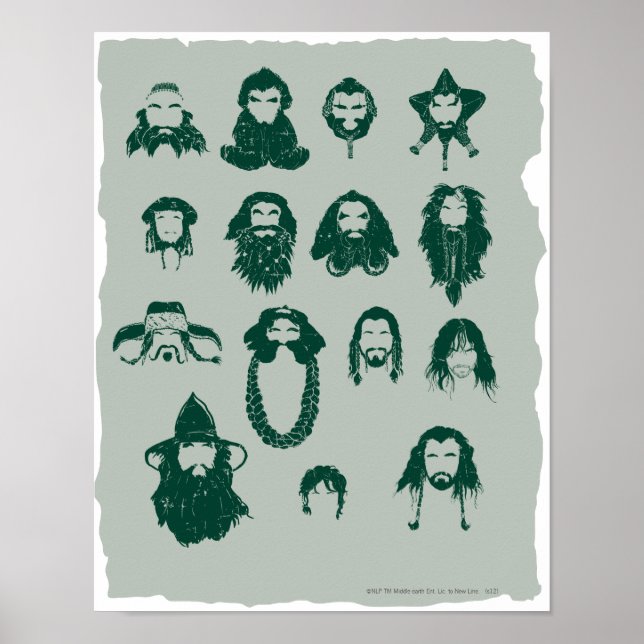 Póster THORIN OAKENSHIELD™ y Company Hair (Frente)