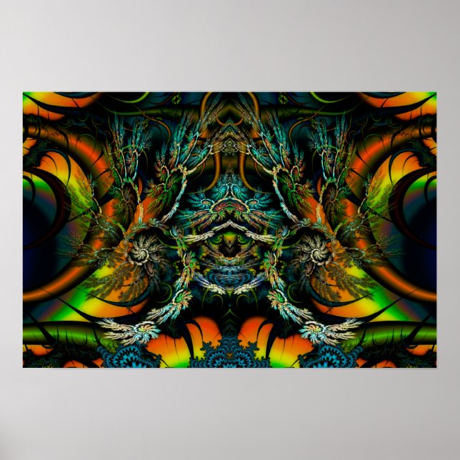 Póster Thorne de Thornz 3D Fractal simétrico (Frente)