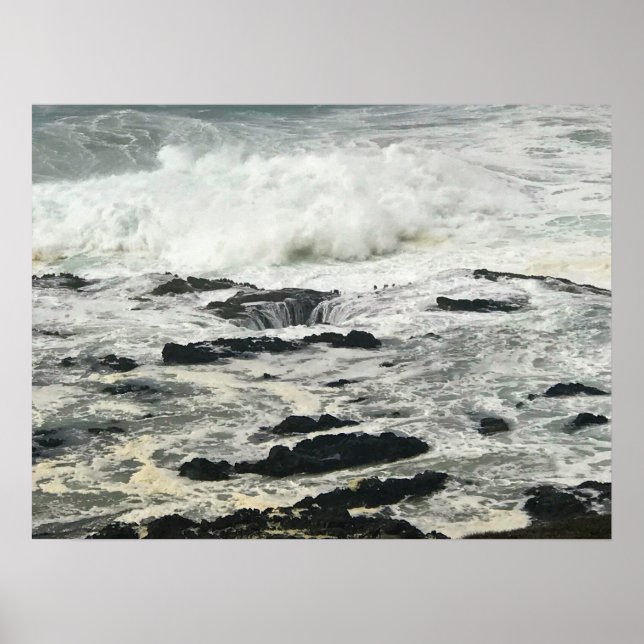 Póster Thor's Well, Cape Perpetua, Oregon Coast (Frente)