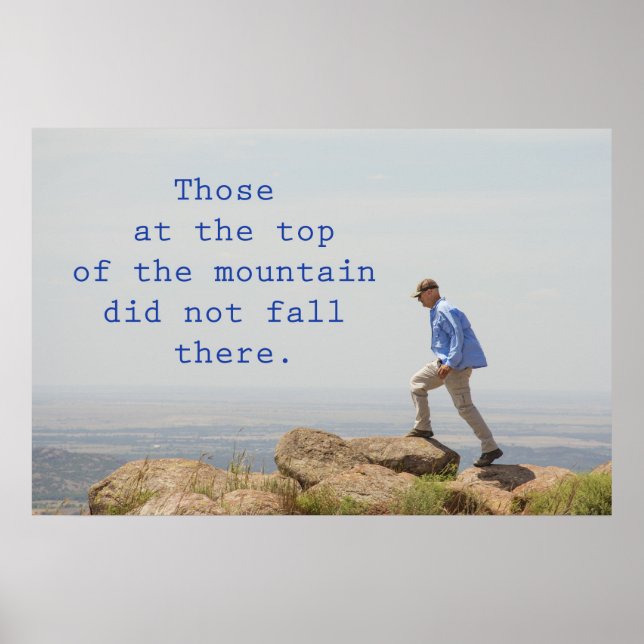 Póster Those at the top of the mountain (Frente)