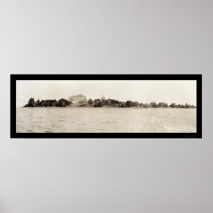 Póster Thousand Islands NY Photo 1909
