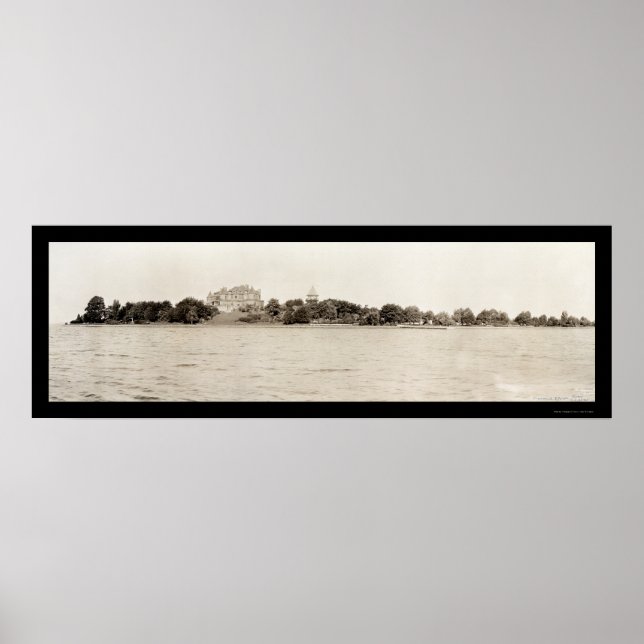Póster Thousand Islands NY Photo 1909 (Frente)