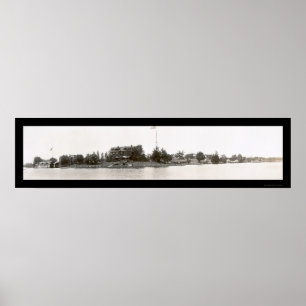 Póster Thousand Islands NY Photo 1912